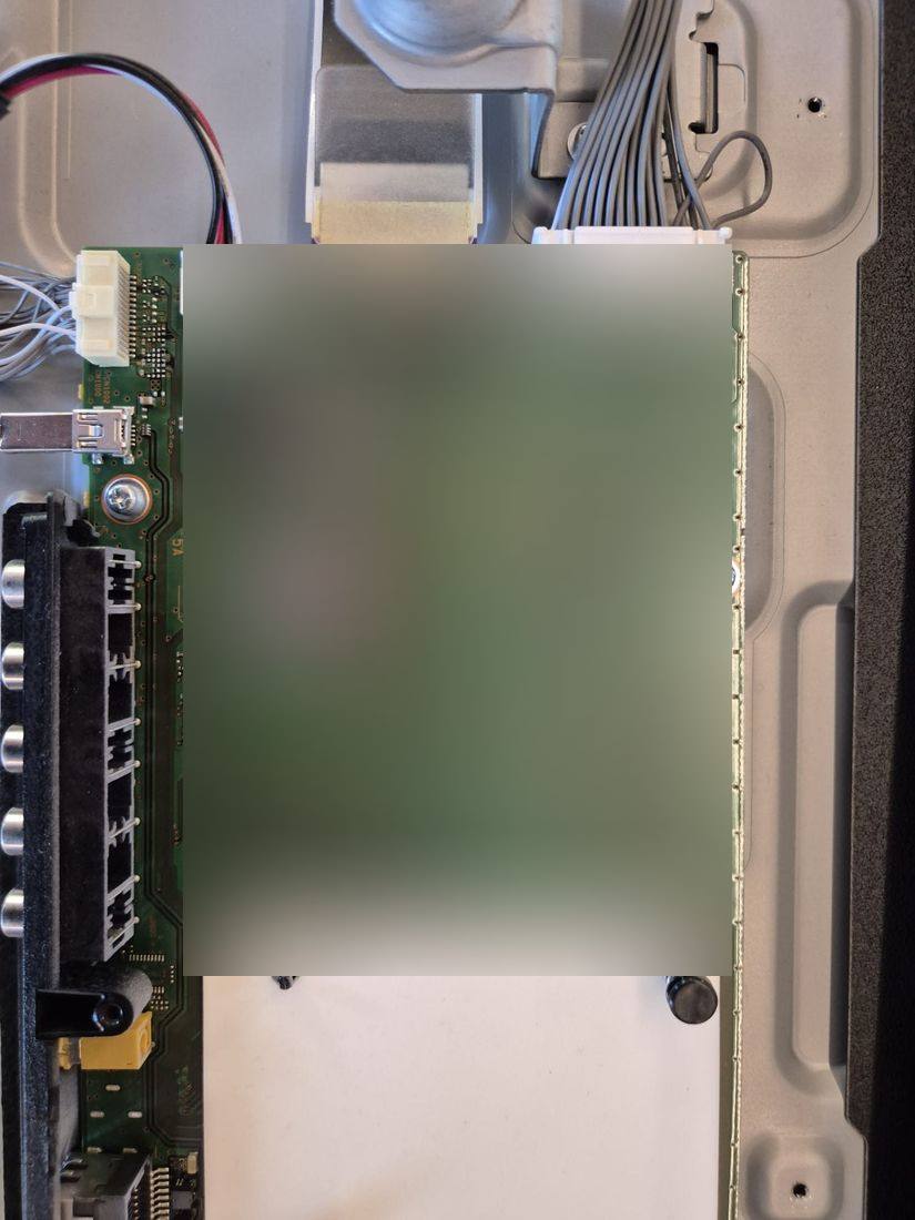 Vervaagde vóórproef van de blueprint van Sony KD-49XE8099